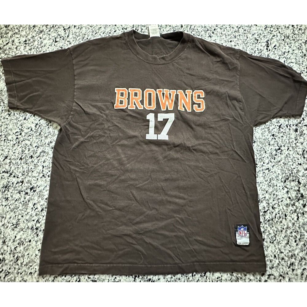 Cleveland Browns NFL Reebok‎ Shirt Size XL #17 Edwards